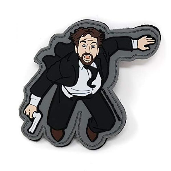 Stinking Patch Co. Airsoft Morale Patch 1 Hans Gruber PVC Morale Patch | Die Hard Inspired | Funny Christmas Morale Patch