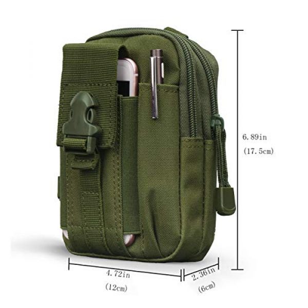 Military Ba Tactical Pouch 7 Military Ba Universal Outdoor Waist Bag, Tactical EDC Molle Pouch Camping Trekking Belt Purse Fit 6.5" Phone, Huawei P30/P30 Pro