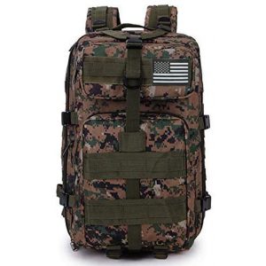 ATBP Tactical Pouch 1 ATBP Military Tactical Molle Rucksack Backpack 40L Hunting Travel Hiking Daypack Backpacking Packs Army College Bookbag (Jungle Digital +D)
