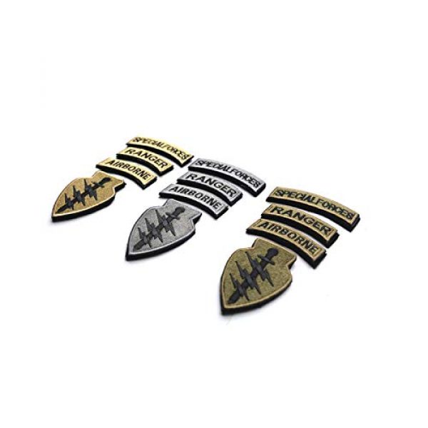 DPAINTouscap Airsoft Morale Patch 4 Special Forces Tactical Patches Embroidered Military Patch/Morale Patches