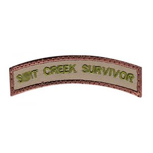 Tactical Patch Works Airsoft Morale Patch 1 Sh-t Creek Survivor Rocker Patch