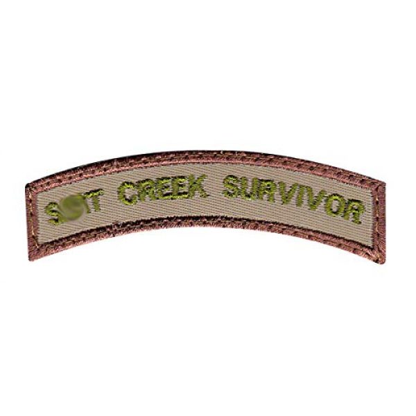 Tactical Patch Works Airsoft Morale Patch 1 Sh-t Creek Survivor Rocker Patch