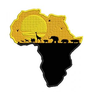 Appalachian Spirit Airsoft Morale Patch 1 Africa Safari Wakanda 5.5" Embroidered Patch DIY Iron-on or Sew-on Decorative Vacation Travel Souvenir Applique Explore Wander Nature Wildlife Series Wildlife Hike Trek Camping National Park Scout