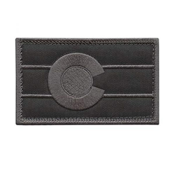 LEGEEON Airsoft Morale Patch 1 LEGEEON Colorado State Flag US Subdued 2x3.25 Army Military Morale Tactical Fastener Patch