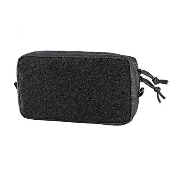 OneTigris Tactical Pouch 1 OneTigris Horizontal Multi-Purpose Pouch with Front Loop Surface and Hook-Backed Webbing