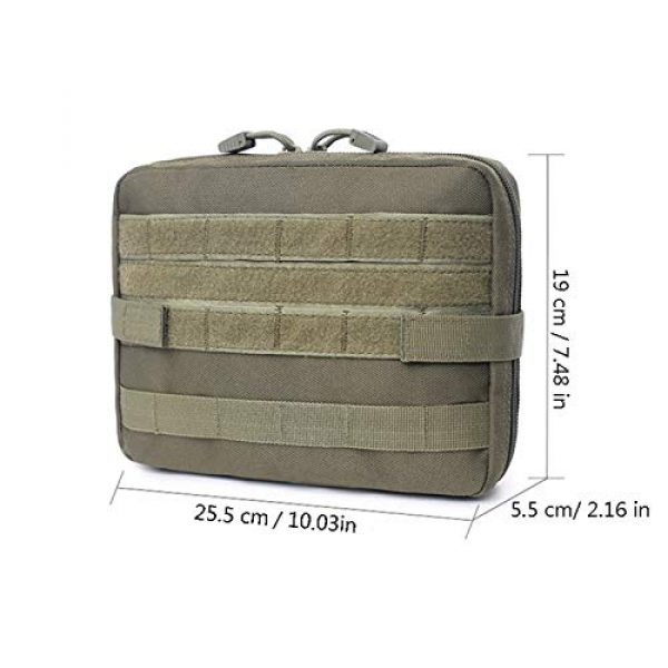LGL Tactical Pouch 2 Tactical Sling Bag Tactical Pouches - Military Tactical Molle Medical First Aid Pouch Outdoor Sport Nylon Multifunction Backpack Accessory Army EDC Hunting Tool Bag Tool Pouch Bag Mini Utility Pouch