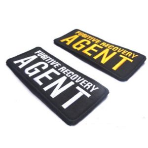Embroidered Patch Airsoft Morale Patch 1 2pc Fugitive Recovery Agent 3D Tactical Patch Military Embroidered Morale Tags Badge Embroidered Patch DIY Applique Shoulder Patch Embroidery Gift Patch