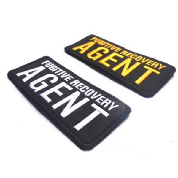 Embroidered Patch Airsoft Morale Patch 1 2pc Fugitive Recovery Agent 3D Tactical Patch Military Embroidered Morale Tags Badge Embroidered Patch DIY Applique Shoulder Patch Embroidery Gift Patch