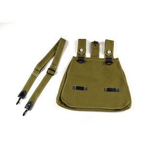Chengxiang Tactical Pouch 1 WWII German Military Army Canvas Bread Bag W Shoulder Strap