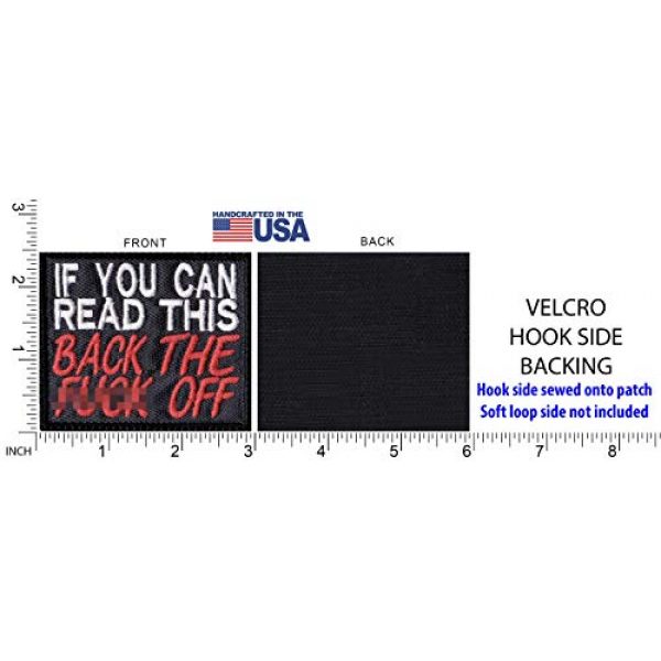Patch Brigade Airsoft Morale Patch 5 If You Can Read This Back The F-ck Off Patch