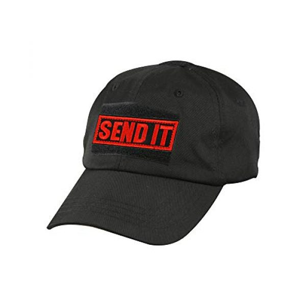 HarryMystery Airsoft Morale Patch 5 Send It Patch Tactical Combat Badge Military Morale Patch with Hook and Loop Embroidery Patch for Hats, Clothes, Backpacks, Uniforms, Tactical Gears, Etc (01)