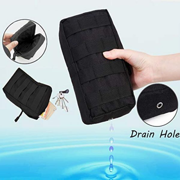 AOCKS Tactical Pouch 4 AOCKS Tactical Molle Pouch Tactical Compact Water-Resistant EDC Pouch for Tactical Backpack Assault Rig Vest