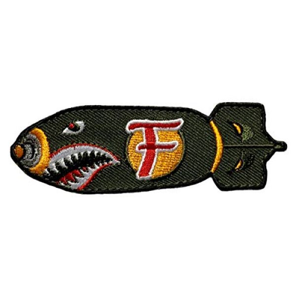 Miltacusa Airsoft Morale Patch 1 Dropping F Bomb WW 2 Style Tactical Patch [3.5 x 1.0 -Velcro Brand" Fastener-FB8]