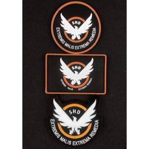 Tactical PVC Patch Airsoft Morale Patch 1 Game Airsoft Division SHD Wings Out PVC Military Tactical Morale Patch Badges Emblem Applique Hook Patches for Clothes Backpack Accessories