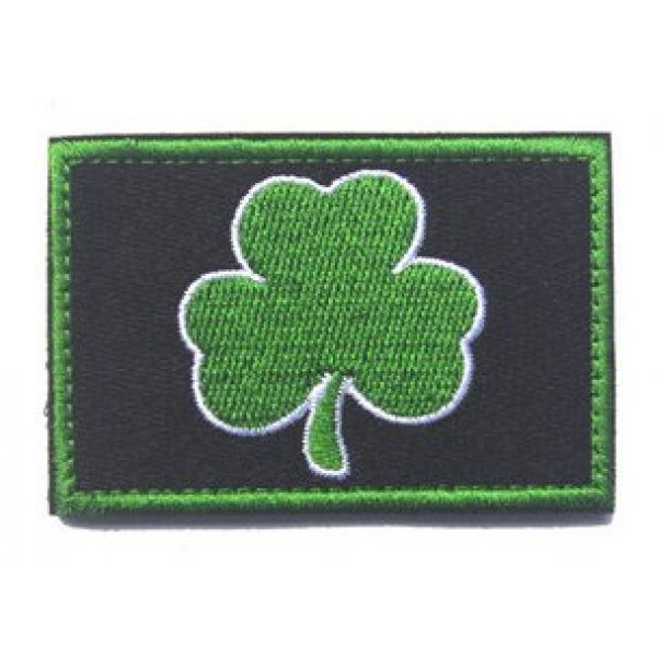 Antrix Airsoft Morale Patch 3 Antrix 4 Pieces Irish Shamrock Military Badge Emblem Patch Hook & Loop Tactical Shamrock Lucky Clover Badge Emblem Patch - 3.15"x2"