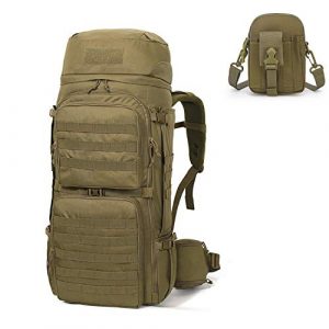 Mardingtop Tactical Backpack 1 Mardingtop Bundle Items: 75L Molle Hiking Tactical Backpack Khaki