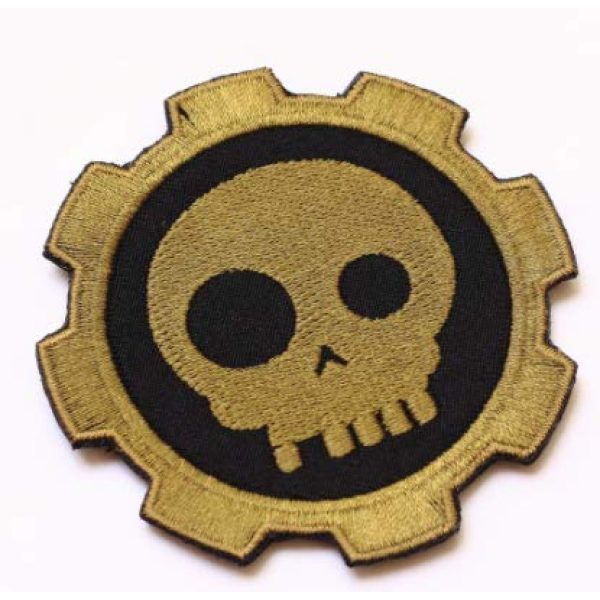 Tactical Embroidery Patch Airsoft Morale Patch 1 Gear Skeleton Tactical Embroidery Patch Hook & Loop Morale Patch Military Patch for Clothing Accessory Backpack Armband