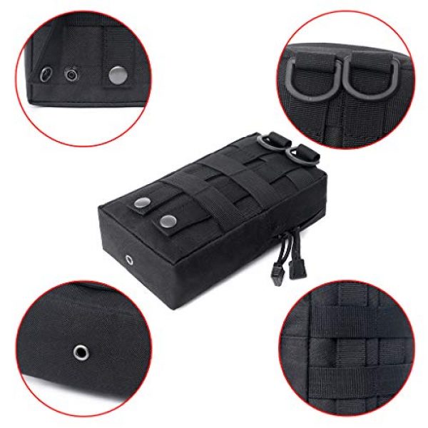 ASCOCO Tactical Pouch 4 ASCOCO Packs Tactical EDC Molle Pouch Tactical Waist Compact Organizer Gadget Gear Outdoor Pouch