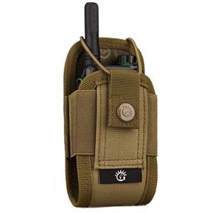 JFFCE Tactical Pouch 1 JFFCE Universal Molle Radio Case Holder Pouch Bag Interphone Pouch, Adjustable Storage Tools Pouch for Walkie Talkies