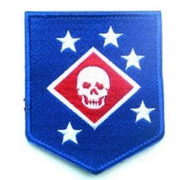 Tactical Embroidery Patch Airsoft Morale Patch 6 Marine Raiders Infrared Tactical Embroidery Patch Hook & Loop Morale Patch Military Patch for Clothing Accessory Backpack Armband (5pcs)