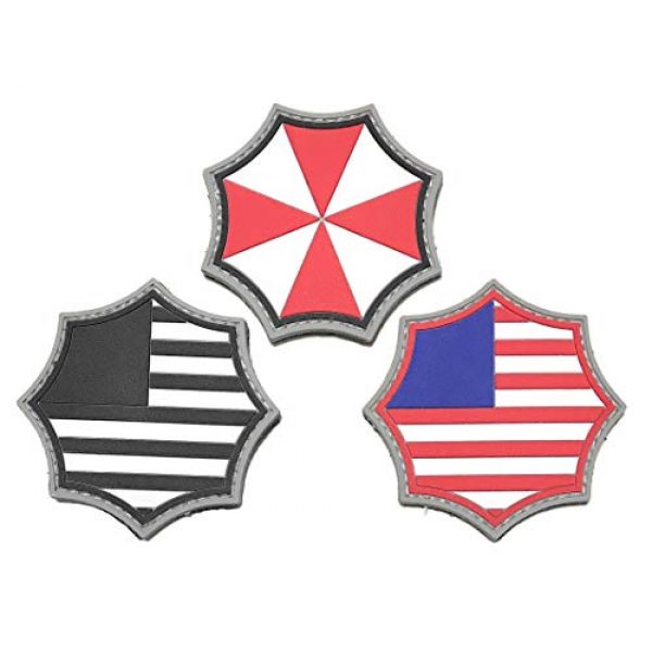 Umbrella Corporation Airsoft Morale Patch 1 Umbrella Corporation PVC Morale Patch - 3 Designs with Hook & Loop Backer