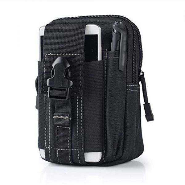 LGL Tactical Pouch 1 LGL Tactical Sling Bag Tactical Belt Bag - Hunting Bags Tactical Pouch Bag Belt Waist Bag Military Pack Phone Case Pocket for Phone Tool Pouch Bag Mini Utility Pouch (Color : Black)