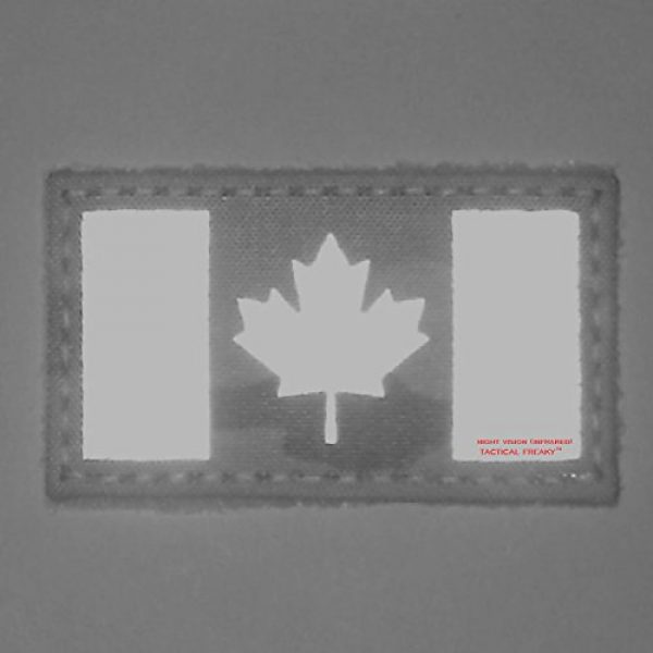 Tactical Freaky Airsoft Morale Patch 4 Multicam Infrared IR Canada Flag 3.5x2 IFF Tactical Morale Hook&Loop Patch