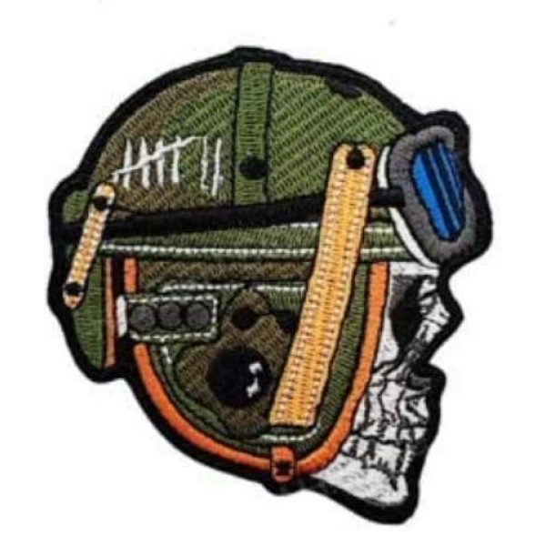 Tactical Embroidery Patch Airsoft Morale Patch 1 Tank Skull Tactical Embroidery Patch Hook & Loop Morale Patch Military Patch for Clothing Accessory Backpack Armband