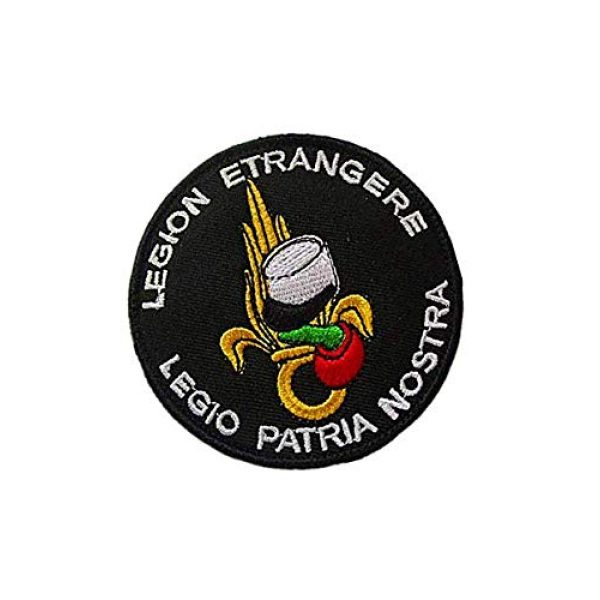 Embroidery Patch Airsoft Morale Patch 2 French Legion Etrangere"Legio Patria Nostra" Military Hook Loop Tactics Morale Embroidered Patch