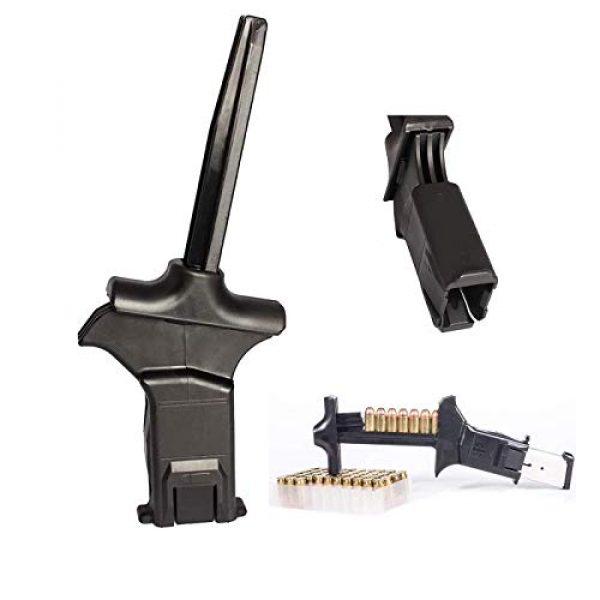 LUCKYYL Tactical Accessory 1 Speed Loader No Hurt Thumbs Fast Durable Include Single and Double-Stack Magazines Speedloader for 9mm 40 S&W (Upgrade)