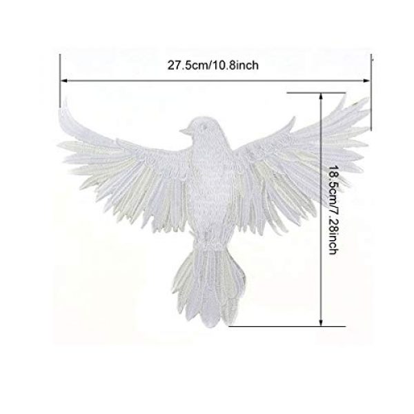 ZLYY Airsoft Morale Patch 2 Perfect Morale Eagle Embroidery Patch Design Jacket Patches Biker Iron Patch (Pink,White,Black)