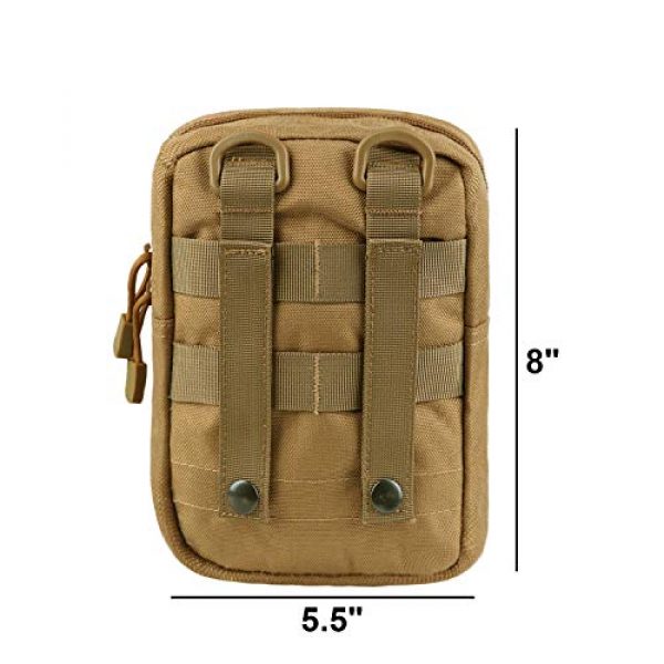 AMYIPO Tactical Pouch 2 AMYIPO Tactical Admin Molle Pouch Multi-Purpose Tool Holder Modular Utility Bag Tools EDC Admin Attachment Pouches