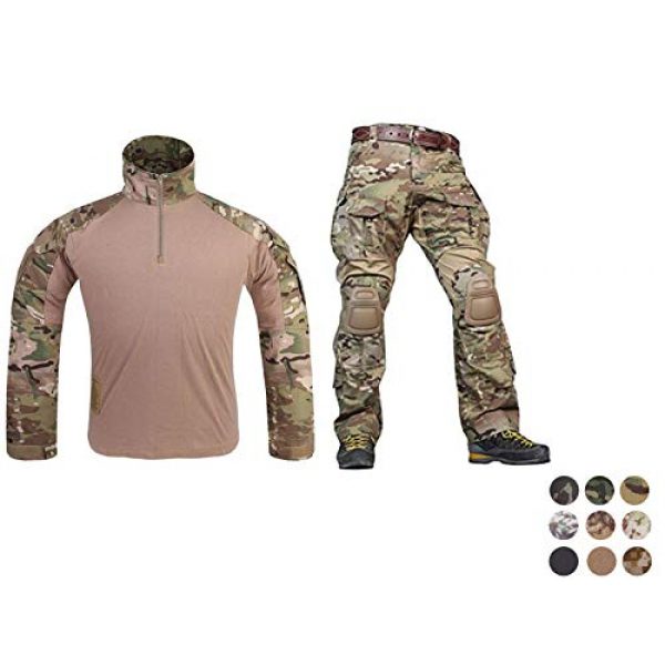 Elite Tribe Tactical Pant 1 Emerson Airsoft Military BDU Tactical Suit Combat Gen3 Uniform Shirt Pants