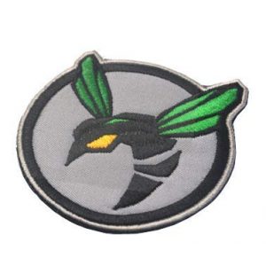 Tactical Embroidery Patch Airsoft Morale Patch 1 The Green Hornet Tactical Embroidery Patch Hook & Loop Morale Patch Military Patch for Clothing Accessory Backpack Armband (color2)