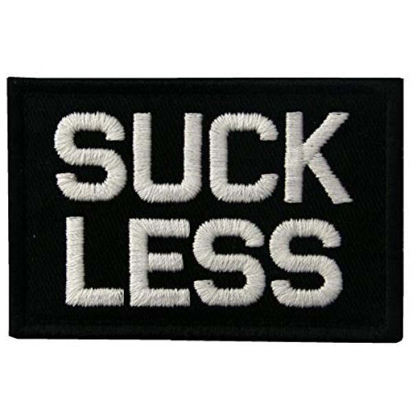 EmbTao Airsoft Morale Patch 3 EmbTao Glow in Dark Suck Less Military Morale Tactical Embroidered Applique Fastener Hook&Loop Patch