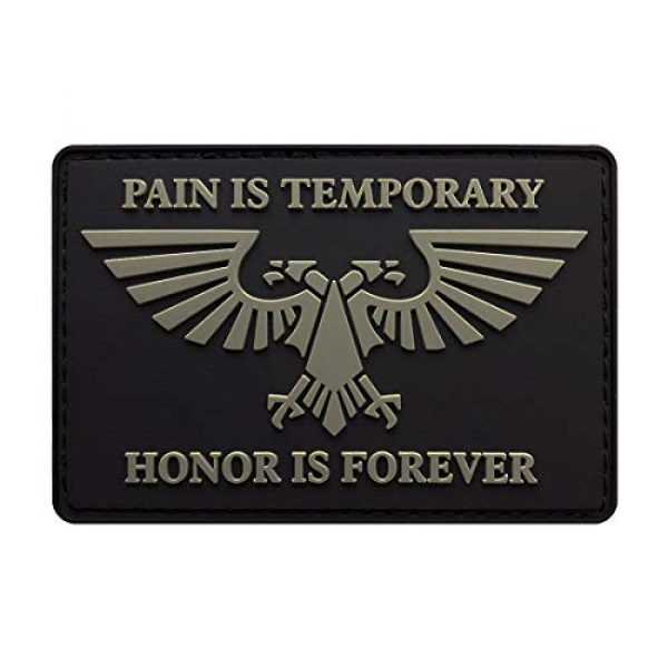 Miltacusa Airsoft Morale Patch 1 Honor is Forever Tactical Patch (3.0 X 2.0-3D-PVC Rubber)
