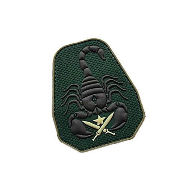PVC PATCH Airsoft Morale Patch 2 Scorpion Unit Military Hook Loop Tactics Morale PVC Patch (color3)