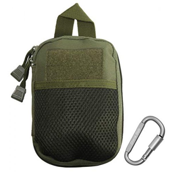 Dhana Style Tactical Pouch 1 Dhana Style Molle Pouch Multi-Purpose Compact Tactical Waist Bags Small Utility Pouch Nylon Waist Pack Camping Hiking Pocket Organizer with D Shape Buckle Type: TAC-HB