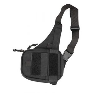 DADDY AMMO Tactical Pouch 1 DADDY AMMO Tactical Fanny Pack Black/Olive Concealed Carry Waist Bag, Molle Multipurpose Outdoor Activities Vertical Bag: Shooting, Hiking, Cycling, Climbing, Hunting, Fishing, Jogging