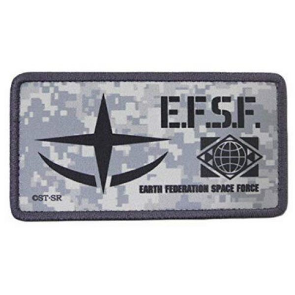 Tactical Embroidery Patch Airsoft Morale Patch 1 Mobile Suit Gundam E.F.S.F. Tactical Embroidery Patch Hook & Loop Morale Patch Military Patch for Clothing Accessory Backpack Armband