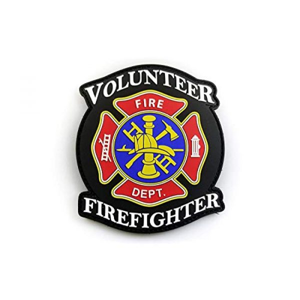 Tactical Innovations Canada Airsoft Morale Patch 1 PVC Morale Patch - Volunteer Firefighter 4"x4"
