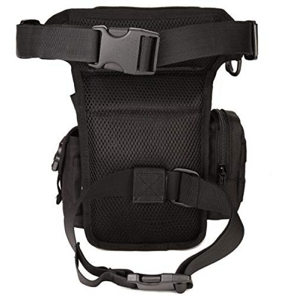 Protector Plus Tactical Pouch 2 Protector Plus Tactical Drop Leg Bag Military Tool Fanny Thigh Pack Utility Airsoft Motorcycle Cycling Waist Gear Pouch (Patch Included)