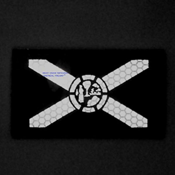 Tactical Freaky Airsoft Morale Patch 2 Multicam IR Florida State Flag 2x3.5 Infrared IFF Tactical Morale Touch Fastener Patch