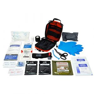 LINE2design Tactical Pouch 1 LINE2design Survival Medical Complete Kit - EMS EMT Emergency Response Fully Stocked Trauma Molle Bag - Advanced First Aid Stop Bleeding Supplies with Tourniquet - Outdoor Gear Compact IFAK Pouch