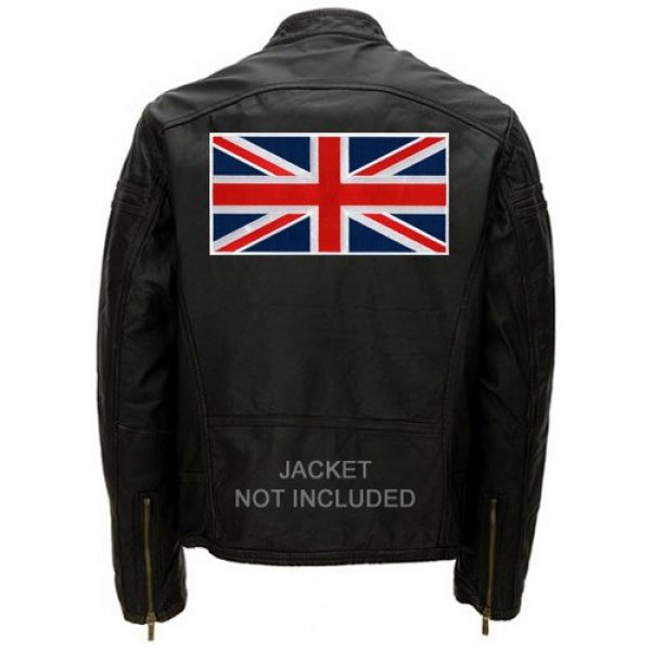 Cypress Collectibles Embroidered Patches Airsoft Morale Patch 2 Large British Union Jack Embroidered Patch England Flag UK Great Britain Iron-On