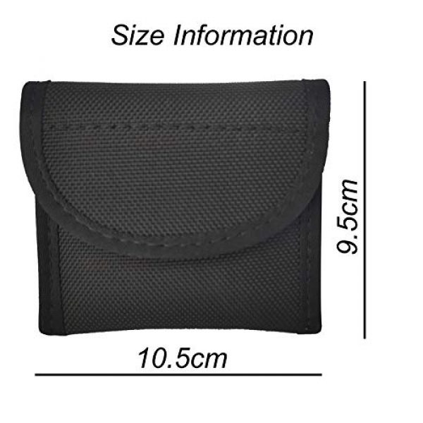 P&Q Tactical Pouch 5 Nylon Glove Pouch Police Firefighter EMS EMT Paramedic Medical Disposable Gloves Holder for 2 and 2.25" Duty Belt