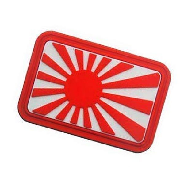 PVC PATCH Airsoft Morale Patch 3 Flag of Japan Japanese Flag Military Hook Loop Tactics Morale PVC Patch (color5)
