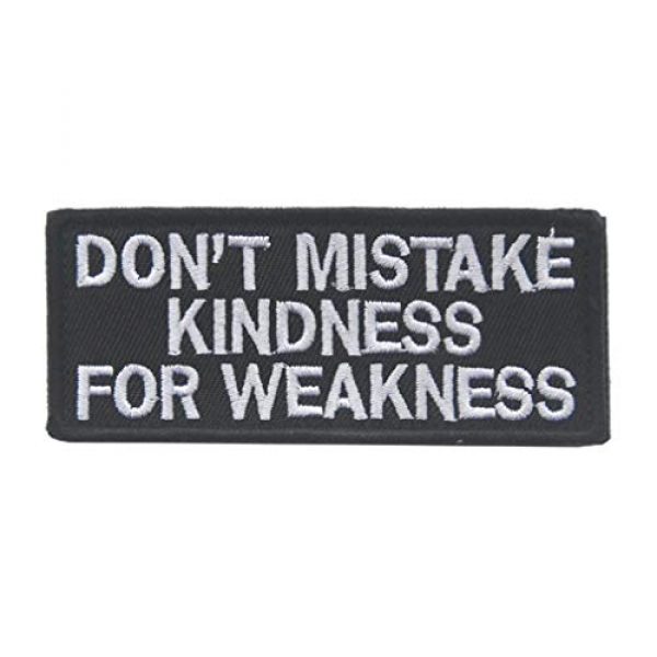 ShowPlus Airsoft Morale Patch 1 ShowPlus Dont Mistake My Kindness for Weakness Patch Tactical Morale Embroidered Patch (Dont Mistake My Kindness for Weakness # Long)