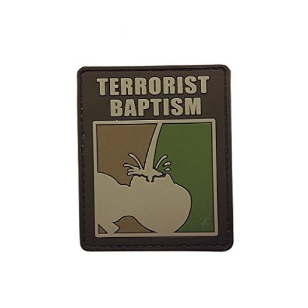 5ive Star Gear Airsoft Morale Patch 1 5ive Star Gear Terrorist Baptism Morale Patches, Multi-Color, One Size