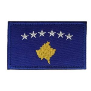 Tactical Embroidery Patch Airsoft Morale Patch 1 Kosovo Flag Embroidery Patch Military Tactical Morale Patch Badges Emblem Applique Hook Patches for Clothes Backpack Accessories